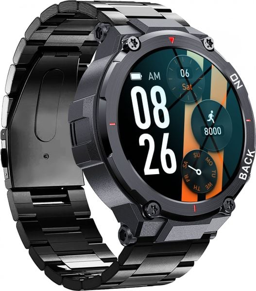 Smartwatch Gravity Hexal-2 Czarny. Czarne zegarki smartwatch Gravity, bez wzorów. Za 299.00 zł.