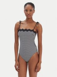 Seafolly Strój kąpielowy Gia Check Ric Rac 11097-282 Czarny. Czarne stroje kąpielowe damskie Seafolly, bez wzorów, z syntetyku. Za 639.99 zł.