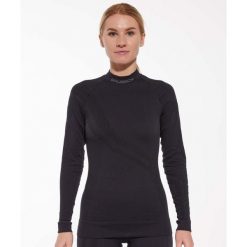 Bluza damska z wełną merino Brubeck THERMO WOOL by Pustelnik. Czarne bluzy damskie Brubeck, bez wzorów, z wełny, bez ramiączek, bez kaptura. Za 243.99 zł.