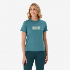 Koszulka damska Columbia. Bluzki damskie Columbia, l, bez wzorów, z tkaniny, sportowe, bez kołnierzyka, bez ramiączek. W wyprzedaży za 129.99 zł.