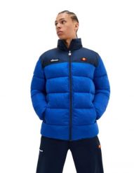 Kurtka ocieplana męska Ellesse Caloroso Padded. Niebieskie kurtki sportowe męskie Ellesse, na jesień, m, bez wzorów, z materiału, z kapturem. Za 339.99 zł.