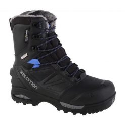 Buty Salomon Toundra Pro Cswp W 399722 czarne. Czarne obuwie trekkingowe damskie z gumy, bez zapięcia. Za 1,073.19 zł.