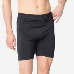Jammer pod spodenki surfingowe męskie Olaian 900 kompresyjne. Czarne szorty męskie OLAIAN, bez wzorów, z elastanu, sportowe. Za 69.99 zł.