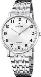 Zegarek męski Festina F20045-1 srebrny. Szare zegarki męskie Festina, bez wzorów, srebrne. Za 872.94 zł.