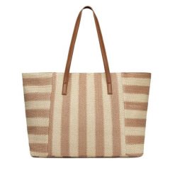Torebka JENNY. Brązowe shopperki damskie Jenny, bez wzorów, bez dodatków. Za 129.99 zł.