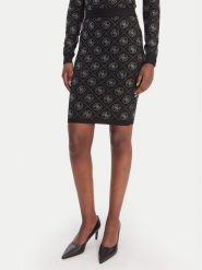Guess Spódnica midi W6RD0O Z3JD2 Czarny Regular Fit. Czarne spódnice damskie Guess, xs, z aplikacjami, z syntetyku, midi. Za 475.00 zł.