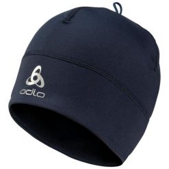Czapka do biegania dla dorosłych Odlo Hat Polyknit Warm Eco. Niebieskie czapki męskie ODLO, bez wzorów. Za 107.22 zł.