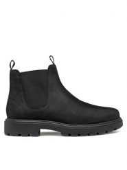 Geox Sztyblety U Spherica Ec7 U46FRA 000FF C9999 Czarny. Czarne botki męskie Geox, bez wzorów, z materiału, bez obcasa, bez zapięcia. Za 399.99 zł.