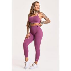 Legginsy fitness damskie Gym Glamour push up 2.0. Niebieskie legginsy damskie GYM GLAMOUR, bez wzorów. Za 169.99 zł.
