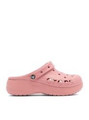 Crocs Klapki BAYA PLATFORM CLOG 208186-682 Różowy. Czerwone klapki damskie Crocs, bez wzorów, z syntetyku, bez obcasa, bez zapięcia. Za 179.99 zł.