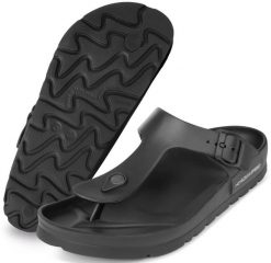 Klapki basenowe japonki Aqua Speed Monaco. Czarne klapki damskie Aqua-Speed, bez wzorów, z materiału, klasyczne, bez obcasa, bez zapięcia. Za 59.99 zł.