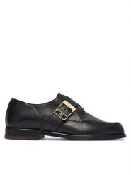 Tommy Hilfiger Półbuty Th Buckle Moc Toe Loafers FW0FW09536 Czarny. Czarne półbuty damskie Tommy Hilfiger, bez wzorów, ze skóry, bez obcasa, na płaskiej podeszwie, bez zapięcia. Za 649.99 zł.