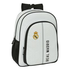 Plecak szkolny Real Madrid C.F. 24/25 Biały. Szare plecaki męskie REAL MADRID, bez wzorów, z materiału, biznesowe. Za 179.00 zł.