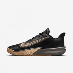 Nike PRECISION VII Buty męskie do koszykówki. Czarne buty sportowe męskie Nike, bez wzorów, z gumy, bez zapięcia, do koszykówki. W wyprzedaży za 263.20 zł.