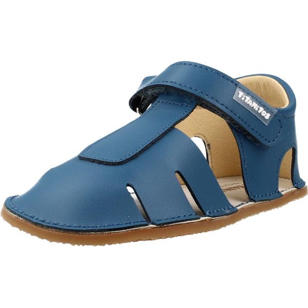 Sandały TITANITOS L560 ALBERTIC Niebieski. Niebieskie buty zimowe męskie TITANITOS, bez wzorów, ze skóry, bez zapięcia. Za 159.99 zł.