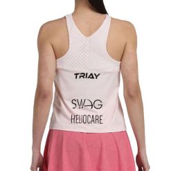 T-shirt Bullpadel Edrar Gemma Triay. Czerwone t-shirty damskie bullpadel, bez wzorów, sportowe, bez kołnierzyka, bez ramiączek. W wyprzedaży za 202.90 zł.