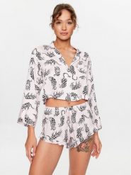 Hunkemöller Koszulka piżamowa 203159 Różowy Comfortable Fit. Czerwone koszule nocne damskie Hunkemöller, bez wzorów, z wiskozy, bez ramiączek. Za 89.99 zł.