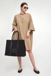 Sukienka mini Caro WEEKEND MAX MARA. Sukienki damskie Weekend Max Mara, bez wzorów, bez kołnierzyka, bez ramiączek, mini. W wyprzedaży za 1,244.25 zł.