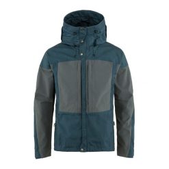 Kurtka przeciwwiatrowa męska Fjällräven Keb. Niebieskie kurtki męskie Fjällräven, m, bez wzorów, sportowe, bez kaptura. Za 739.99 zł.