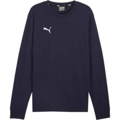 Bluza sportowa męska Puma B23616. Niebieskie bluzy sportowe męskie Puma, m, bez wzorów, bez kaptura, do piłki nożnej. Za 216.00 zł.