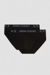 ARMANI EXCHANGE Czarne slipy 2PACK. Czarne slipki męskie Armani Exchange, m, bez wzorów. W wyprzedaży za 126.99 zł.