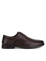 Sergio Bardi Półbuty MF1660-1Z Brązowy. Brązowe buty wizytowe męskie Sergio Bardi, bez wzorów, ze skóry, bez obcasa, bez zapięcia. Za 299.99 zł.