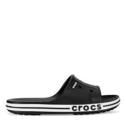 Klapki Crocs. Czarne klapki damskie Crocs, bez wzorów, bez zapięcia. Za 149.99 zł.