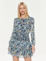 Pepe Jeans Sukienka letnia PL953503 Niebieski Regular Fit. Niebieskie sukienki damskie Pepe Jeans, na lato, s, bez wzorów, z jeansu, bez kołnierzyka, bez ramiączek. Za 259.99 zł.
