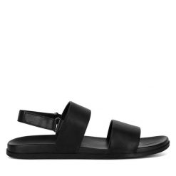 Sandały GINO ROSSI. Czarne sandały męskie Gino Rossi, bez wzorów, bez zapięcia. Za 119.99 zł.