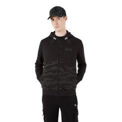 Bluza z zamkiem błyskawicznym New Era Los Angeles Lakers. Czarne bluzy damskie New Era, l, bez wzorów, z bawełny, bez ramiączek, bez kaptura. Za 277.00 zł.