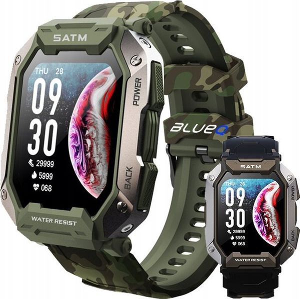 Smartwatch Xlyne ARMY D20 Czarny. Czarne zegarki smartwatch Xlyne, bez wzorów. Za 253.99 zł.