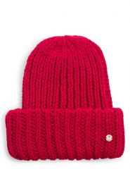 JOOP! Czapka Kobiety czerwony, ONE SIZE. Czerwone czapki damskie JOOP!, bez wzorów, prążkowane, eleganckie. Za 169.95 zł.