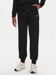 Fila Spodnie dresowe Buetzow FAW0701 Czarny Regular Fit. Czarne spodnie dresowe damskie Fila, bez wzorów, z bawełny. Za 129.99 zł.