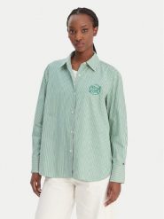 Tommy Hilfiger Koszula WW0WW48190 Zielony Regular Fit. Zielone koszule damskie Tommy Hilfiger, bez wzorów, z bawełny, bez kołnierzyka, bez ramiączek. Za 489.99 zł.