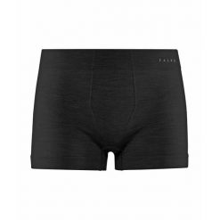 Bokserki Falke Wool-Tech Light. Czarne bokserki męskie Falke, bez wzorów, z elastanu. Za 255.20 zł.