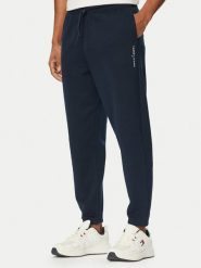 Tommy Jeans Spodnie dresowe Linear DM0DM23014 Granatowy Regular Fit. Niebieskie spodnie sportowe męskie Tommy Jeans, m, bez wzorów, z bawełny. Za 289.99 zł.