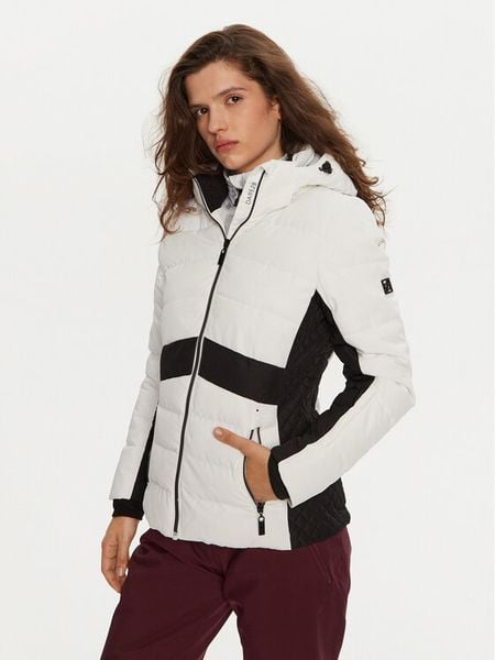 Dare2B Kurtka narciarska Glacial DWP602 Biały Regular Fit. Białe kurtki sportowe damskie DARE2B, na zimę, bez wzorów, z syntetyku, bez ramiączek, bez kaptura, narciarskie. Za 609.00 zł.