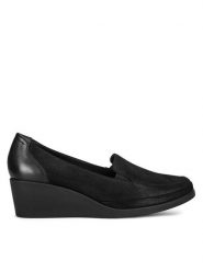 Go Soft Półbuty EST-295-09 Czarny. Czarne półbuty damskie GO SOFT, bez wzorów, ze skóry, bez obcasa, na koturnie, bez zapięcia. Za 199.99 zł.