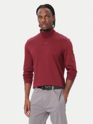 HUGO Golf 50547372 Bordowy Regular Fit. Czerwone swetry męskie Hugo, l, bez wzorów, z bawełny, bez kołnierzyka, bez ramiączek. Za 399.99 zł.