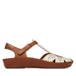 Sandały Pikolinos. Białe sandały damskie Pikolinos, bez wzorów, bez obcasa, na płaskiej podeszwie, bez zapięcia. Za 559.99 zł.