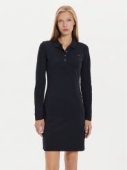 Tommy Hilfiger Sukienka codzienna 1985 WW0WW43230 Granatowy Regular Fit. Niebieskie sukienki damskie Tommy Hilfiger, na co dzień, xxs, bez wzorów, z bawełny, bez kołnierzyka, bez ramiączek, proste. Za 309.99 zł.