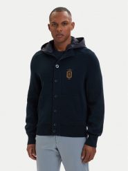 Aeronautica Militare Kurtka przejściowa 261AM1387UL00933 Granatowy Regular Fit. Niebieskie kurtki męskie Aeronautica Militare, m, bez wzorów, z bawełny, bez kaptura. Za 959.99 zł.