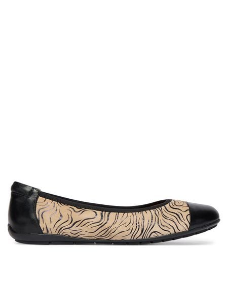 Caprice Baleriny 9-22101-46 Beżowy. Brązowe balerinki damskie Caprice, bez wzorów, ze skóry, bez obcasa, bez zapięcia. Za 209.99 zł.