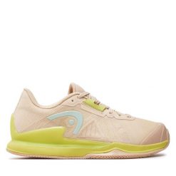 Buty do tenisa Head. Brązowe obuwie sportowe damskie Head, bez wzorów, bez zapięcia, do biegania. Za 649.99 zł.