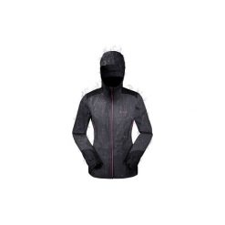 Kurtka turystyczna MH900 WTP damska. Szare kurtki sportowe damskie QUECHUA, na zimę, m, bez wzorów, z elastanu, bez ramiączek, bez kaptura. Za 399.99 zł.