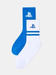 Długie skarpetki PlayStation 2 pack - wielobarwny. Skarpety męskie Sinsay, bez wzorów. Za 15.99 zł.