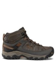 Keen Trekkingi Targhee III Mid Wp 1017787 Zielony. Zielone botki męskie Keen, bez wzorów, z nubiku, bez obcasa, bez zapięcia. Za 399.99 zł.