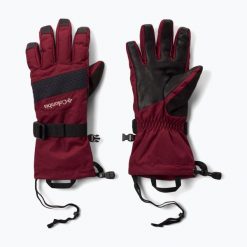 Rękawiczki trekkingowe damskie Columbia Whirlibird III. Czerwone rękawiczki damskie Columbia, bez wzorów. Za 299.99 zł.