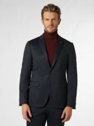 Finshley & Harding London marynarka od garnituru modułowego Mężczyźni Slim Fit Sztuczne włókno niebieski, 48. Niebieskie garnitury męskie Finshley & Harding London, m, bez wzorów, z dżerseju, biznesowe. Za 649.95 zł.