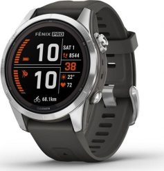 Zegarek sportowy Garmin Zegarek sportowy Garmin Fenix 7S Pro Solar Silver SS Grapphite. Szare zegarki sportowe Garmin, bez wzorów. Za 2,683.47 zł.